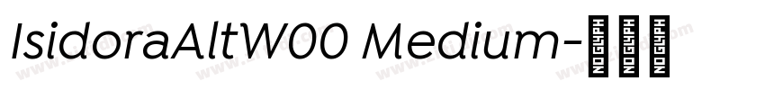 IsidoraAltW00 Medium字体转换